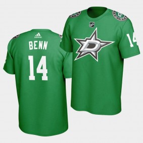 2020 Jamie Benn #14 Dallas Stars Sideline Practice Climalite Creator Men's T-shirt