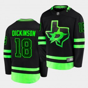 Jason Dickinson Dallas Stars 2020-21 Third Black Blackout Replica Men Jersey
