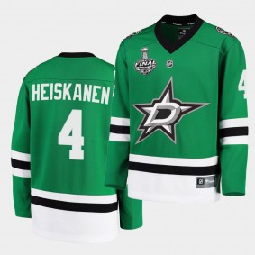 Dallas Stars Miro Heiskanen 2020 Stanley Cup Final Bound Home Player Green Jersey