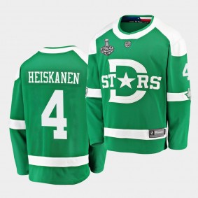 Dallas Stars Miro Heiskanen 2020 Stanley Cup Final Winter Classic Green Jersey