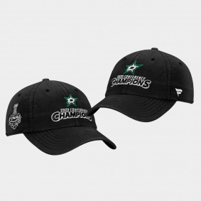 Dallas Stars Black 2020 Western Conference Champs Adjustable Hat